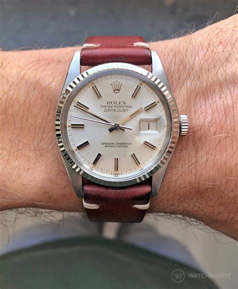 rolex datejust on strap|genuine rolex strap.